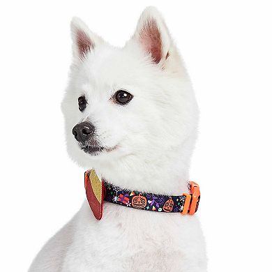 Blueberry Pet Halloween Candy Corn Dog Collar with Detachable Decor