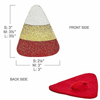 Blueberry Pet Halloween Candy Corn Dog Collar with Detachable Decor