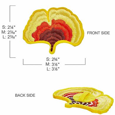 Blueberry Pet Fall Ginkgo Biloba Leaf Dog Collar with Detachable Deco