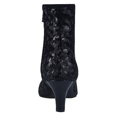 Naja Sequin Stretch Women's Ankle Boots