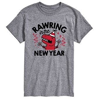 Big & Tall Rawring In New Year Tee