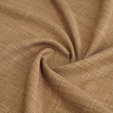 EFF Faux Linen Room Darkening Curtain Panel