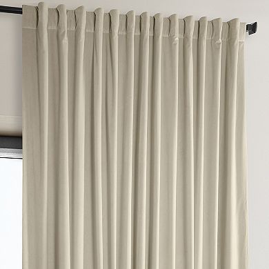 EFF Signature Plush Velvet Extrawide Hotel Blackout Window Curtain