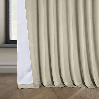 EFF Signature Plush Velvet Extra Wide Hotel Blackout Window Curtain Panel