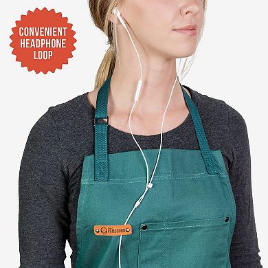Chef Pomodoro Apron for Men and Women with Pockets - Top Chef Recommended - Grill Apron with Adjustable Neck Straps