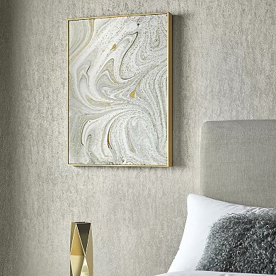 Marble Print Luxe Framed Wall Art
