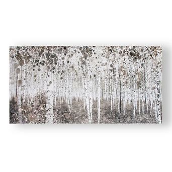 Watercolor Trees Canvas Wall Art
