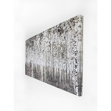 Watercolor Trees Canvas Wall Art