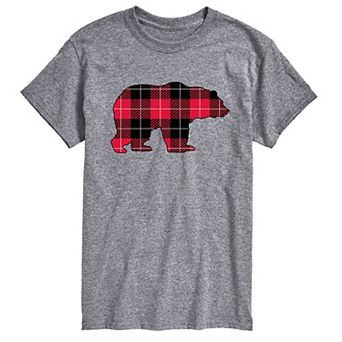 Big & Tall Buffalo Plaid Bear Tee