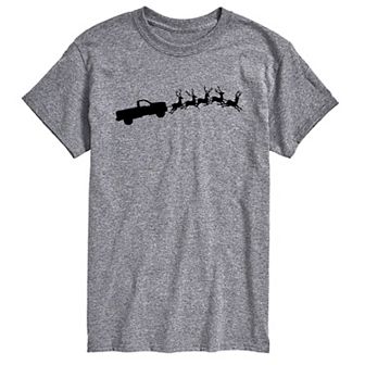 Big & Tall Truck Santa Sleigh Tee