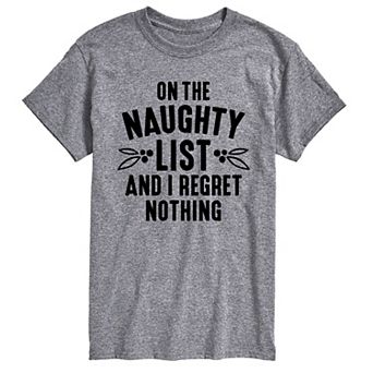 Big & Tall On The Naughty List Tee