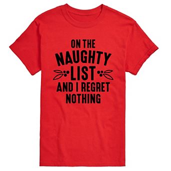 Big & Tall On The Naughty List Tee