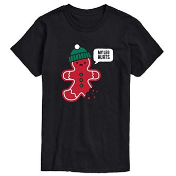 Big & Tall Gingerbread Leg Hurts Tee
