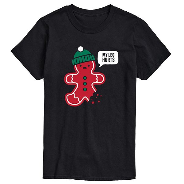 Big & Tall Gingerbread Leg Hurts Tee