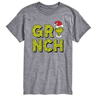 Big & Tall Grinch Fur Letters Tee