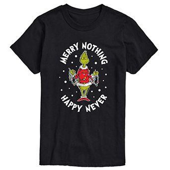 Big & Tall Merry Nothing Happy Never Tee