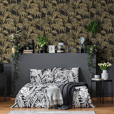 Boutique Honolulu Palm Leaves Removable Wallpaper