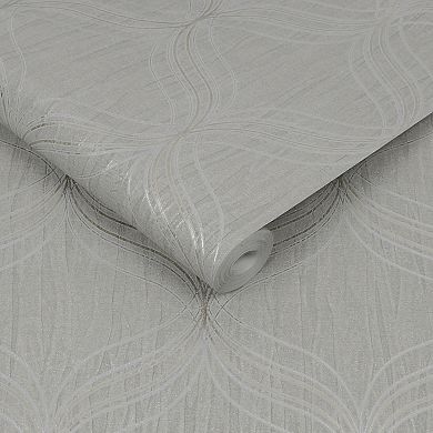 Boutique Optical Geo Gray Removable Wallpaper