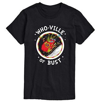 Men's Dr. Seuss Grinch Who-ville or Bust Tee