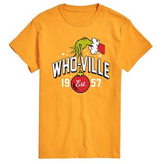 Men's Dr. Seuss Grinch Who-ville Est 1957 Tee