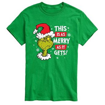 Men's Dr. Seuss Grinch This Is As Merry As It Gets Tee