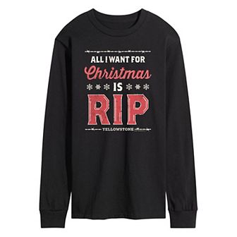 Men's Yellowstone All I Want For Christmas Is Rip Long Sleeve Tee