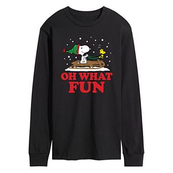 Men's Peanuts Oh What Fun Long Sleeve Tee