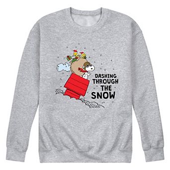 Men's Peanuts Dashing Through The Snow Sweatshirt