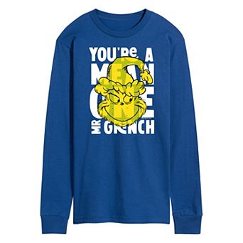 Men's Dr. Seuss Grinch You're A Mean One Long Sleeve Tee