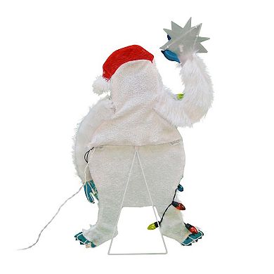 ProductWorks 32 Inch Pre-Lit Bumble Holiday Indoor/Outdoor Festive ...