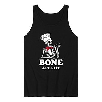 Men's Bone Appetit Skeleton Tank Top Top