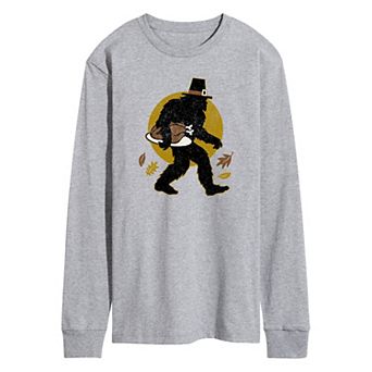 Men's Sasquatch Turkey Long Sleeve Tee