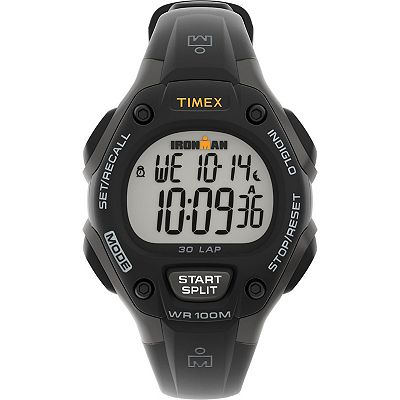 Timex Women\'s Watch T5K230 Ironman Quartz Digital Sport Nylon Strap 35mm Ladies Timex T5K230 Ironman 30-Lap Triathlon 12mm Black  main image 4