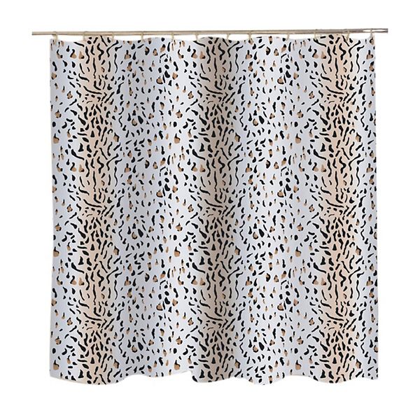 Carnation Home Fashions Extra Wide Hailey Fabric Shower Curtain