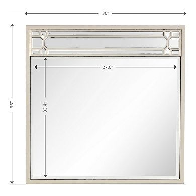 Camden Isle Aubrey 36 in. x 36 in. Casual Square Framed Classic Accent Wall Mirror