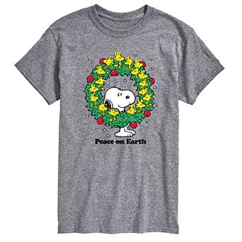 Men's Peanuts Peace On Earth Tee