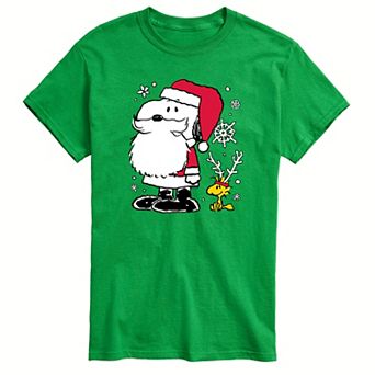 Men's Peanuts Snoopy Santa Reindeer Tee