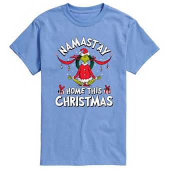 Men's Dr. Seuss Grinch Namast'ay Home This Christmas Tee