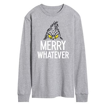 Men's Dr. Seuss Grinch Merry Whatever Long Sleeve Tee