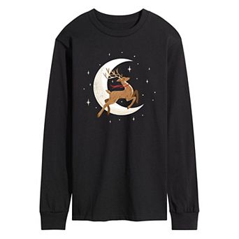 Men's Reindeer Moon Long Sleeve Tee