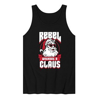 Men's Rebel Without A Claus Tank Top Top