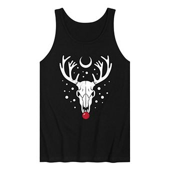 Men's Reindeer Skull Tank Top Top