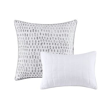 Beautyrest Kiona 5-Piece Crushed Velvet Oversized Comforter Set with Pillows