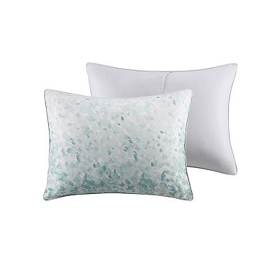 Beautyrest Vail 10-Piece Modern Watercolor Ombre Comforter & Sheet Set with Pillows