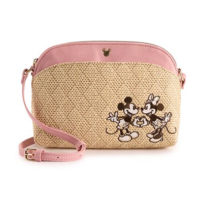 Popular Disney Mickey and Minnie Mouse Monogram Crossbody Bag with Zippered Slots