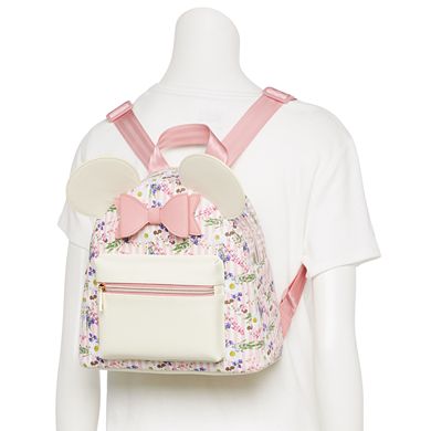 Disney's Minnie Mouse Floral Stripe Mini Backpack
