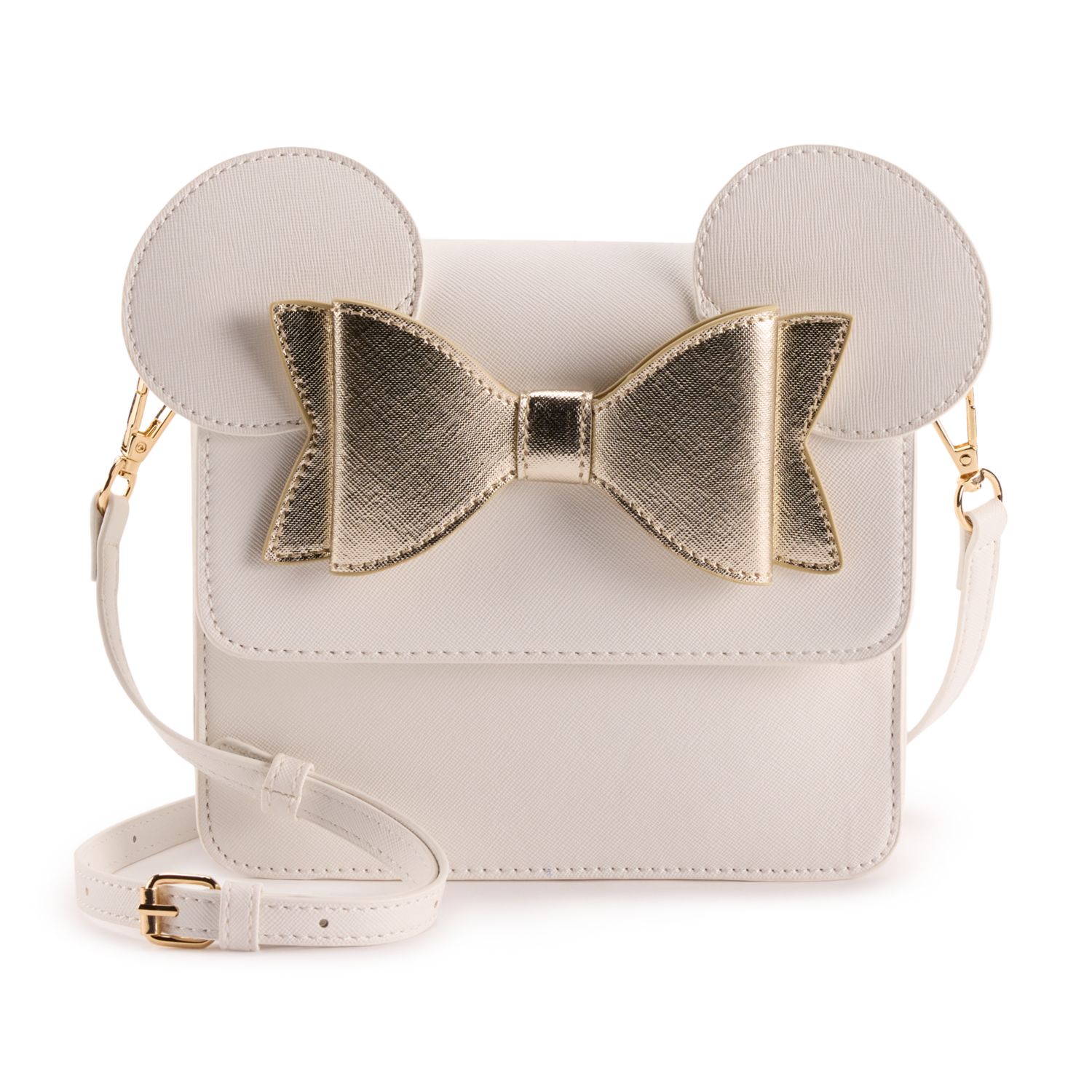 Disney's Minnie Mouse Crossbody Bag With 3D Bow And Ears