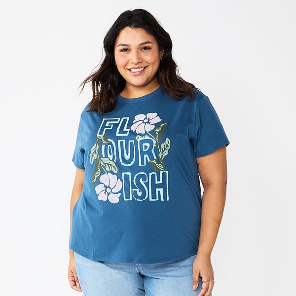 Women's Plus Size Tops T Shirt Ombre Print Long Sleeve V Neck Casual Daily Polyester Fall Winter Pink Blue P16954913