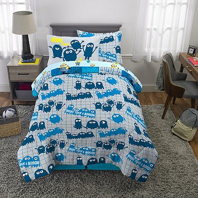 Kids Minions Too May Minions 5 piece Twin Bedding Set