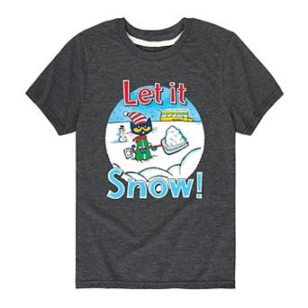 Boys 8-20 Pete The Cat Let It Snow Tee
